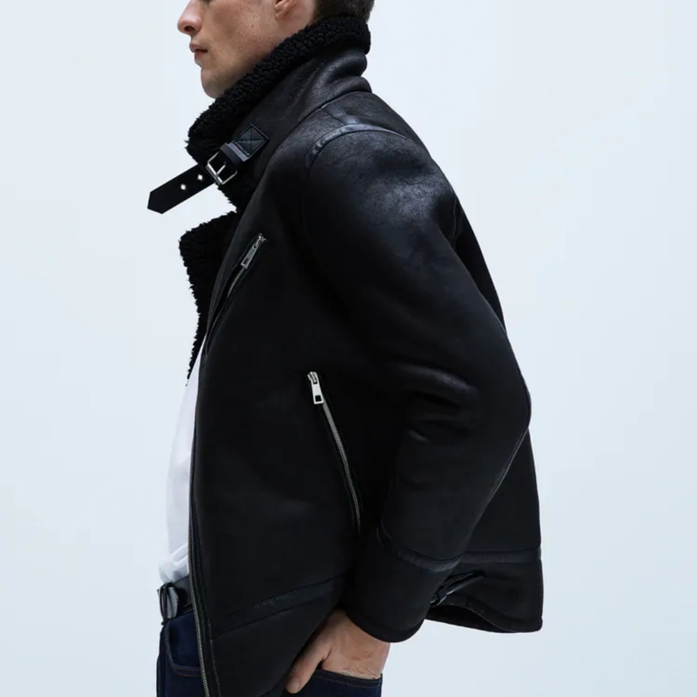 ZARA double-faced biker jacket